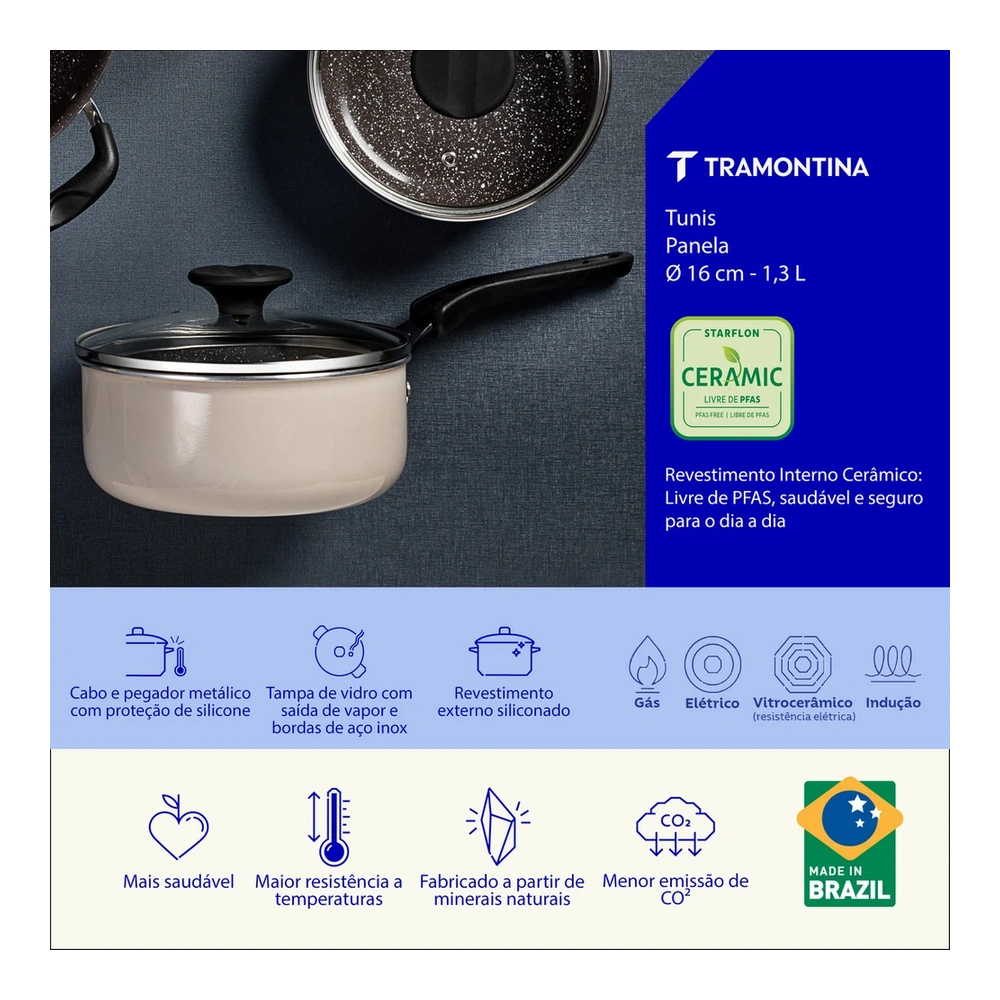 OLLA 16CM TUNIS TRAMONTINA T287235 5
