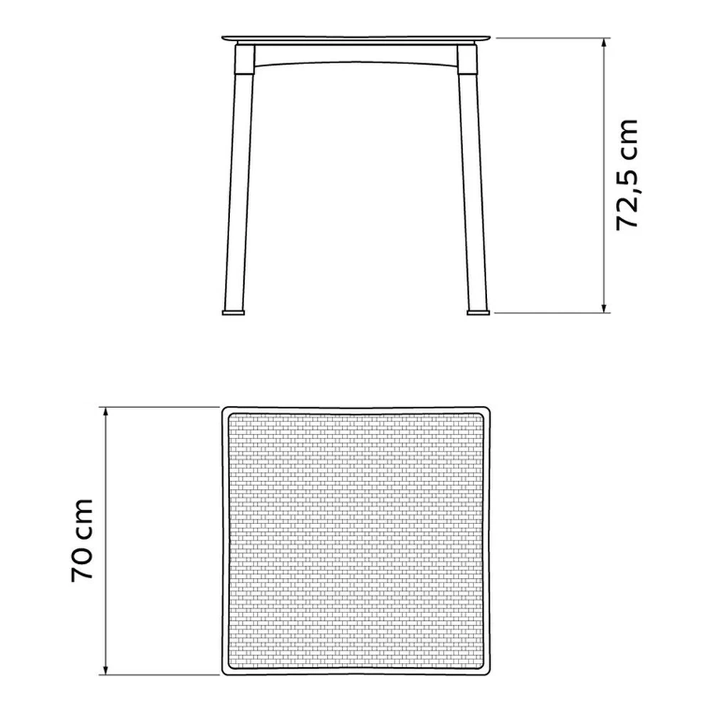MESA LAURA RANTAN MARRON TRAMONTINA T923513 4