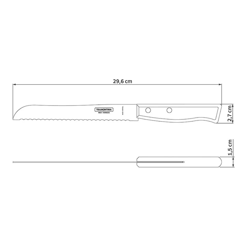 CUCHILLO PAN 7 TRADICIONAL TRAMONTINA T22215 3