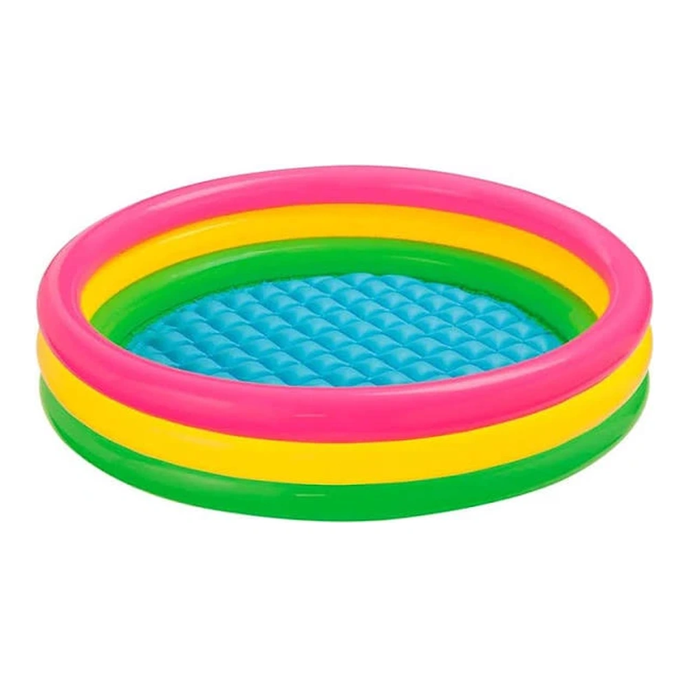 PISCINA INFLABLE REDONDA DE 3 ANILLOS INTEX 114X23CM - 131L I57412
