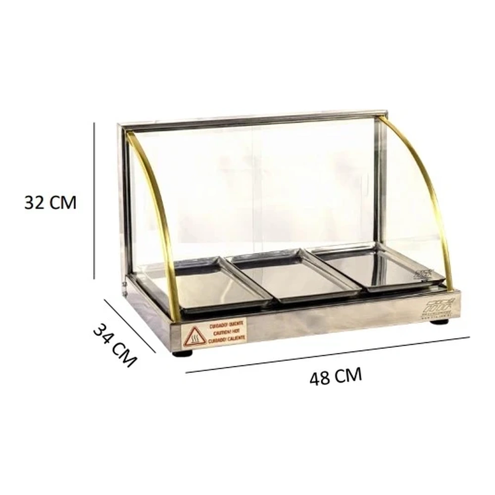 EXHIBIDOR TÉRMICO TITA PARA P/ALIMENTO W3B 4