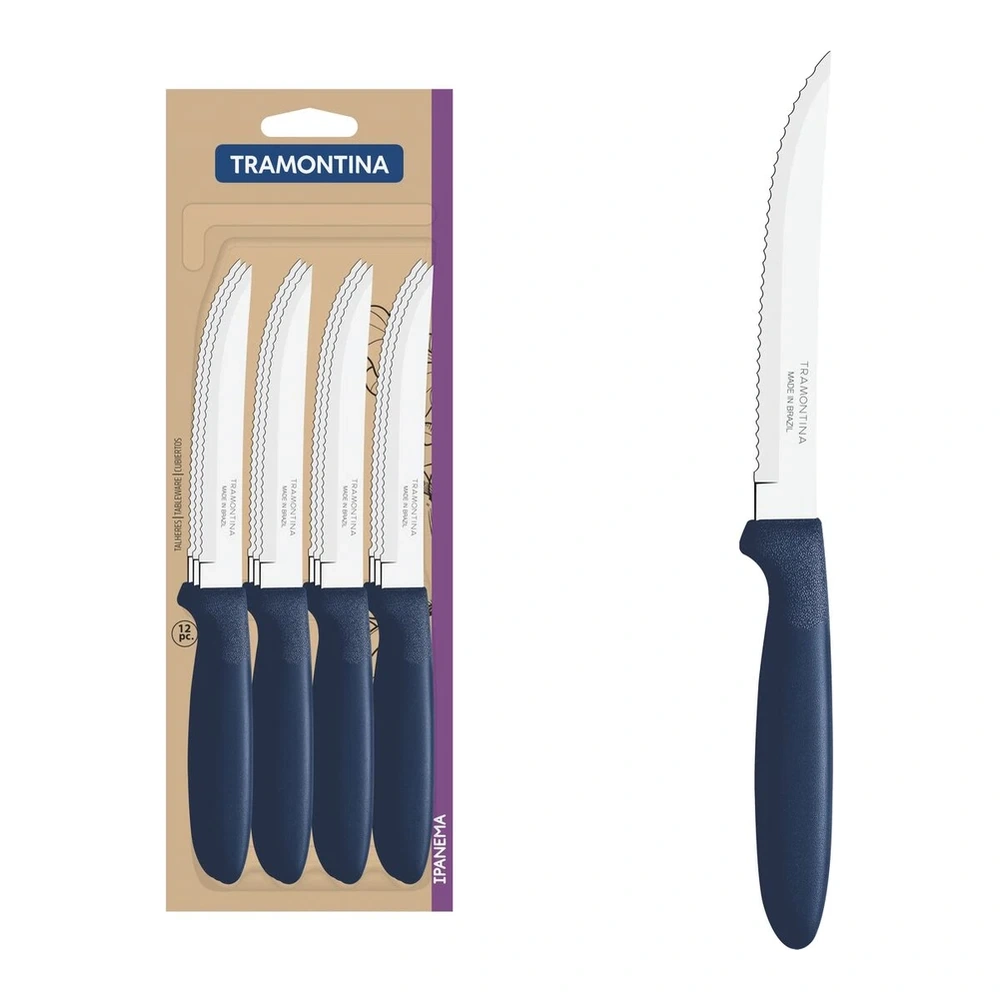 JUEGO  CUCHILLOS ASADO 12PZAS IPANEM TRAMONTINA T233602 2