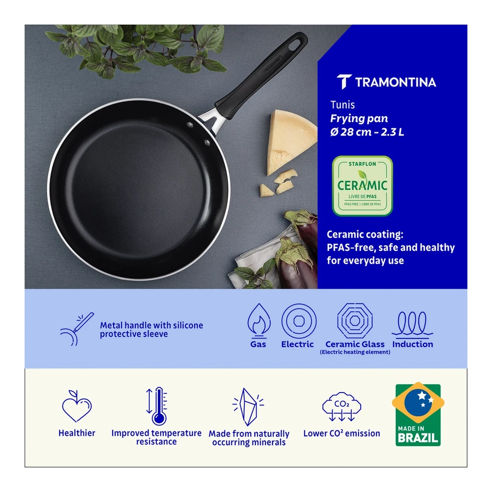 SARTEN 28CM AZULUL TUNIS TRAMONTINA T287203 4