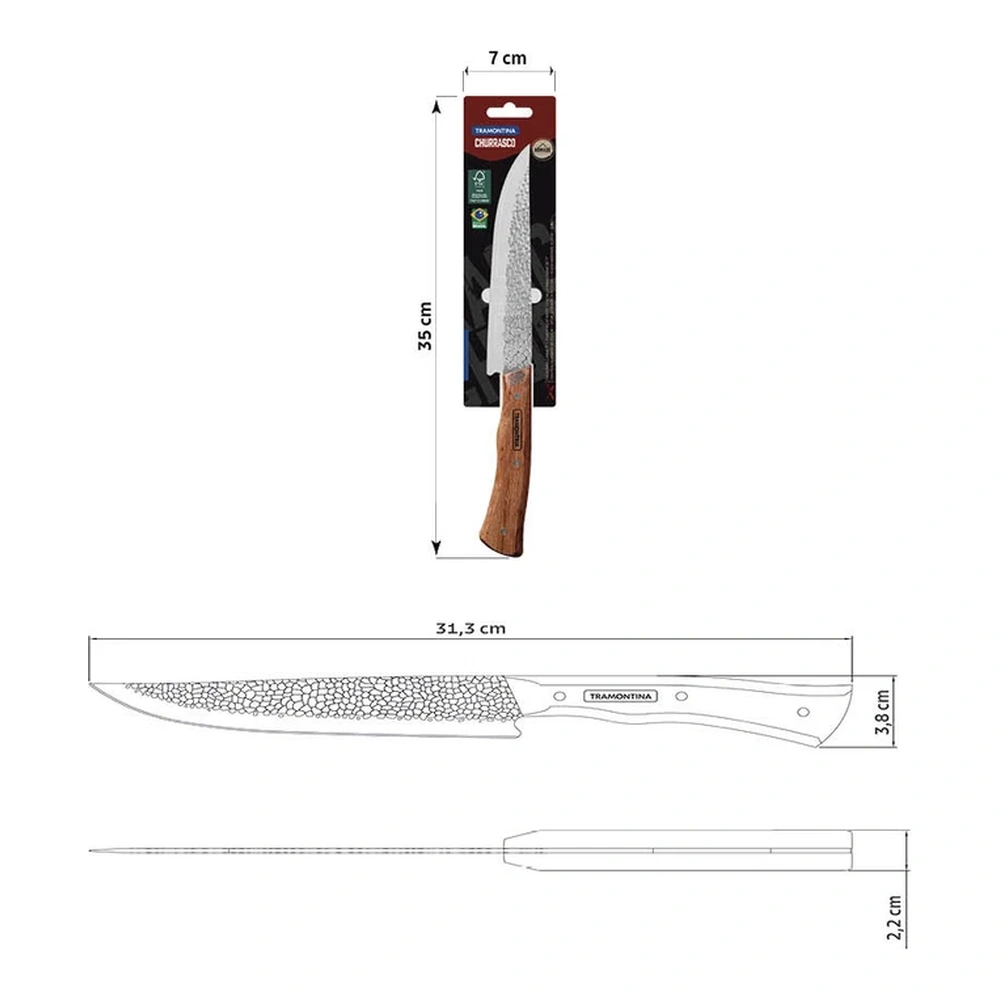 CUCHILLO PARA CARNE 7 NOMADE TRAMONTINA T228661 5