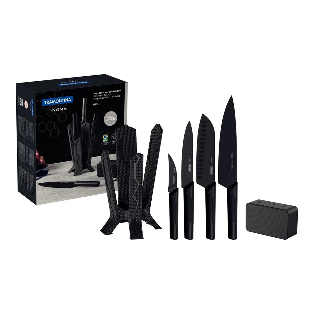 JUEGO  CUCHILLOS 6 PZAS NYGMA TRAMONTINA T23699 2
