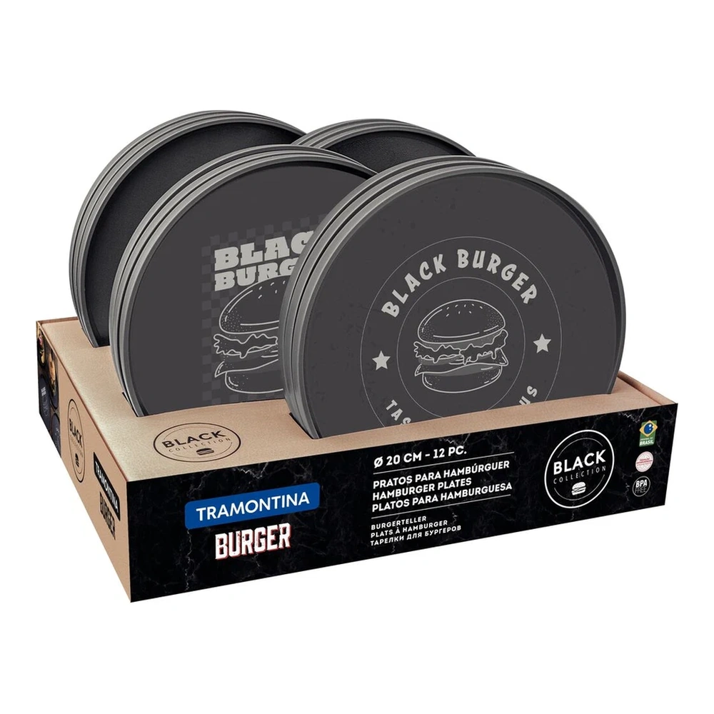 PLATO BLANCOACK BURGER TRAMONTINA T237977 5