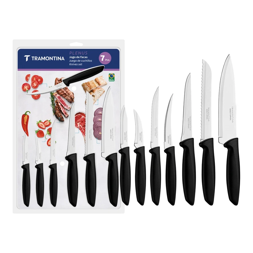 JUEGO  DE CUCHILLOS 7PZAS PLENUS TRAMONTINA T23498V 2