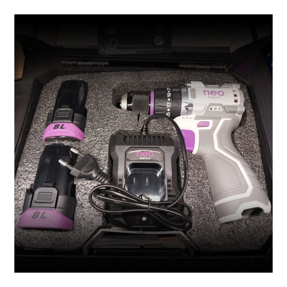 TALADRO DE IMPACTO RECARGABLE 18V + 2BAT. 2AH + CARG. 1.5AH 55NM EN MALETIN 3
