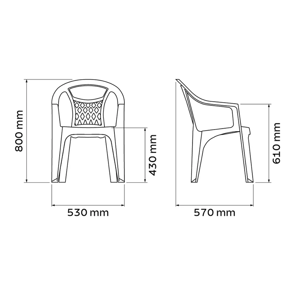 SILLON OLINDA EXPORT NE ECO TRAMONTINA T922196 4