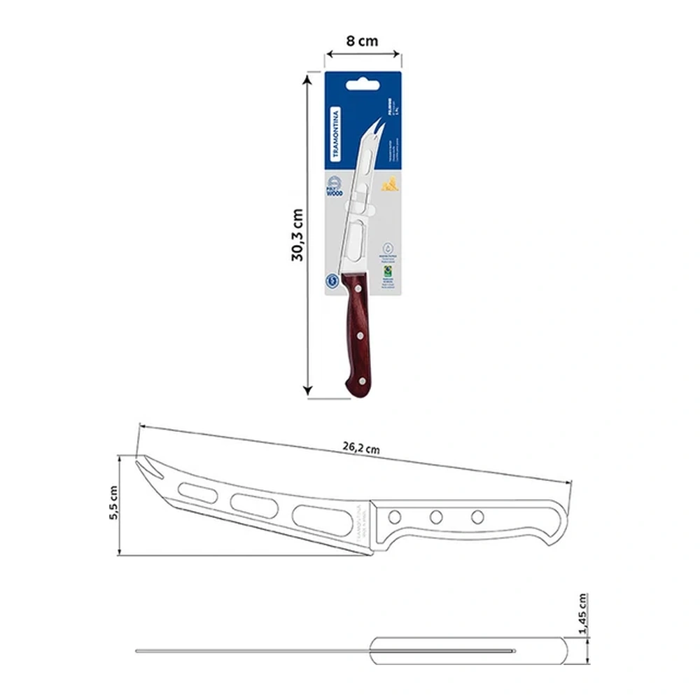 CUCHILLO PARA QUESO 6 POLYOOD TRAMONTINA T21177 5