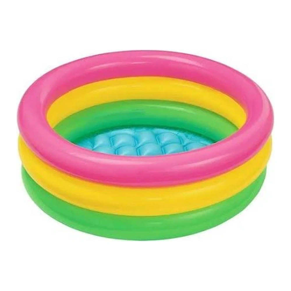 PISCINA INFLABLE REDONDA DE 3 ANILLOS INTEX 86X25CM - 56L I58924