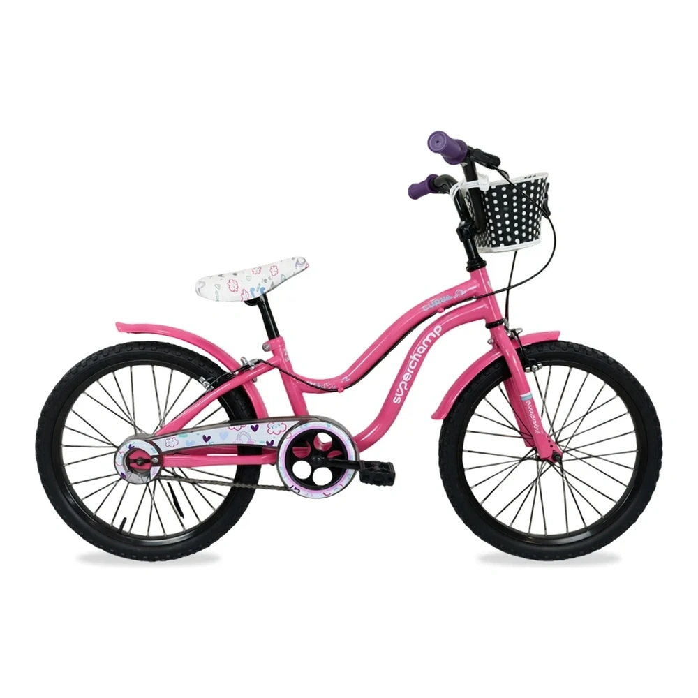 BICICLETA SUPERCHAMP CURVE ARO 20 ROSADO