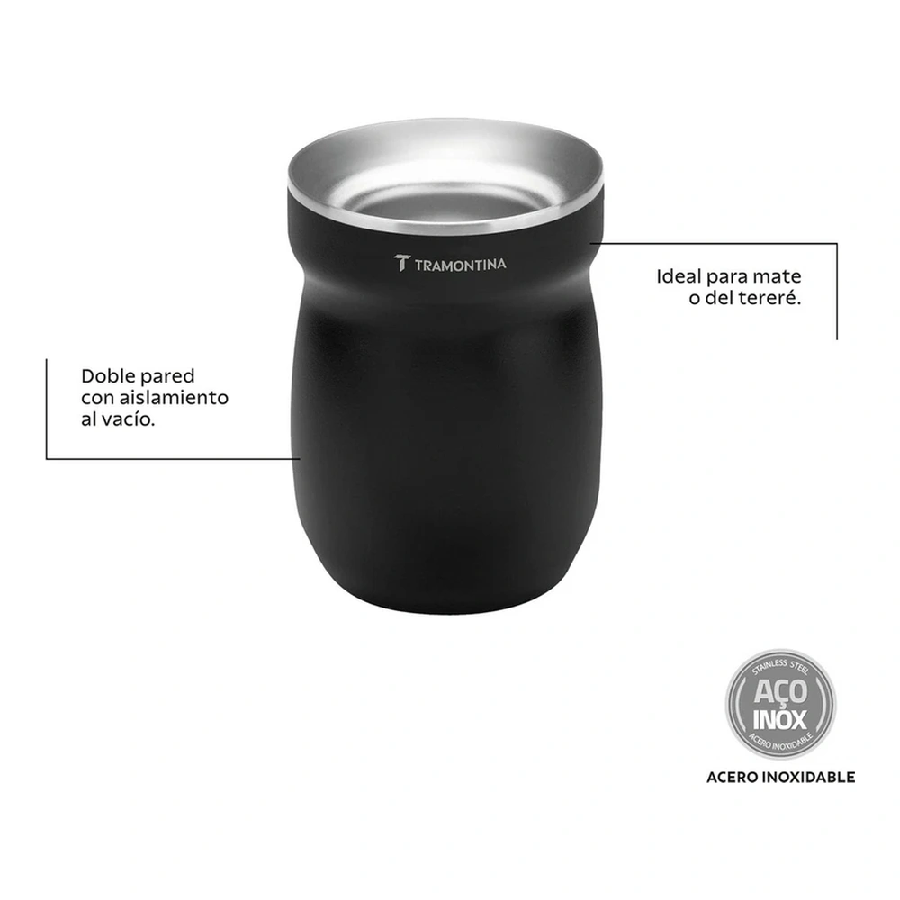 RECIPIENTE PARA MATE NEGRO TRAMONTINA T616474 3
