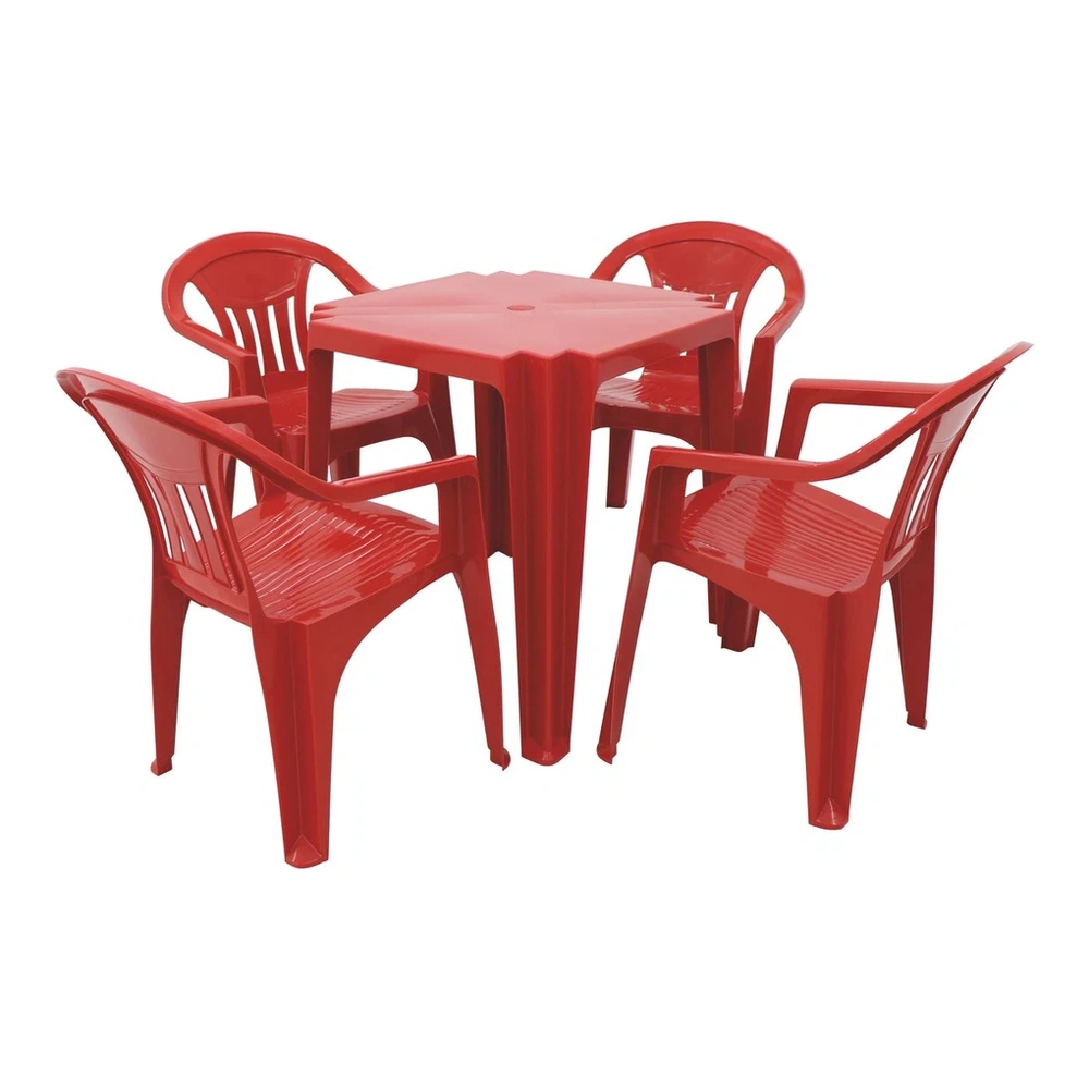 MESA QUADRADA TAMARILLOBAU ROJA TRAMONTINA T923142 3
