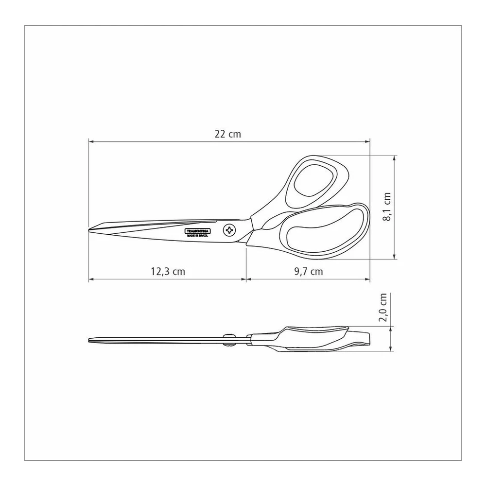 TIJERA PARA COSTURA 8 SUPERCORT TRAMONTINA T259252 4