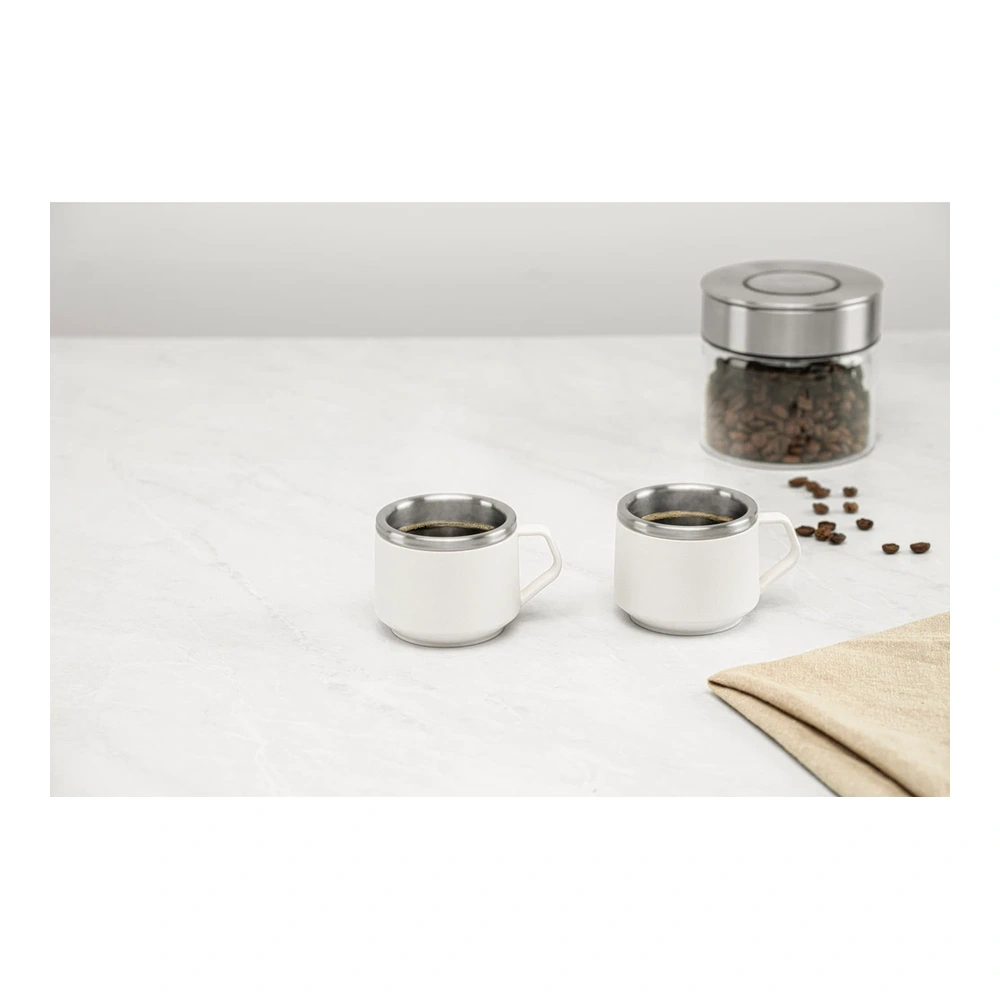 JUEGO  DE TAZULAS PARA CAFÉ 2 PZAS  - 0,08LT TRAMONTINA T647606 3