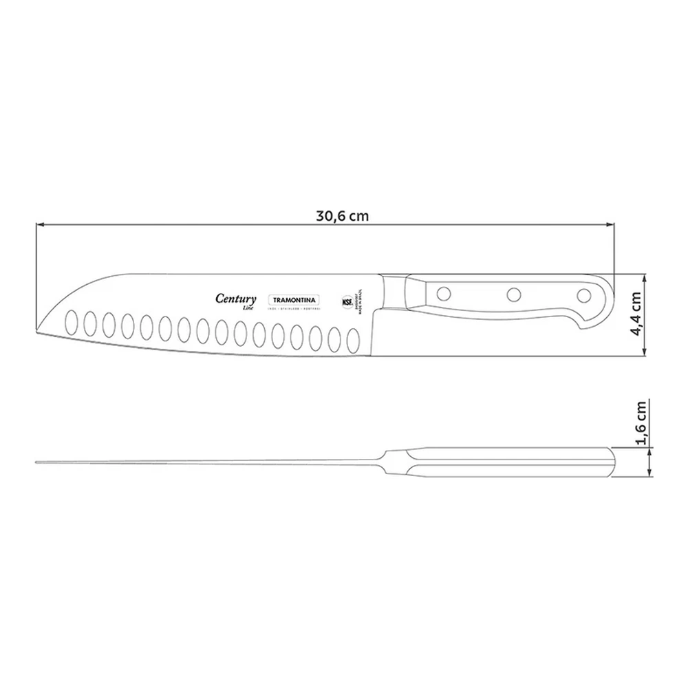 CUCHILLO CARNICERO 7 CENTURY TRAMONTINA T240202 5