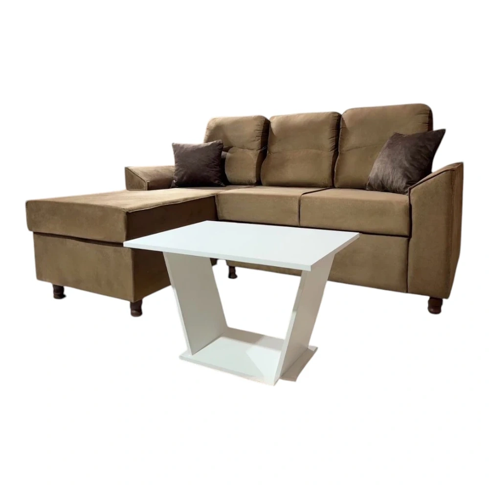 Sofá Unanime New San Lorenzo 2L + Chaise Beige