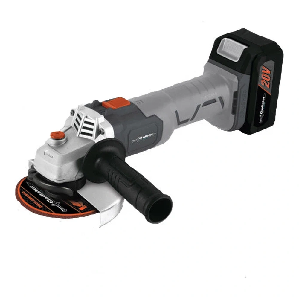 AMOLADORA ANGULAR RECARGABLE A BATERÍA GLADIATOR 115MM 900W