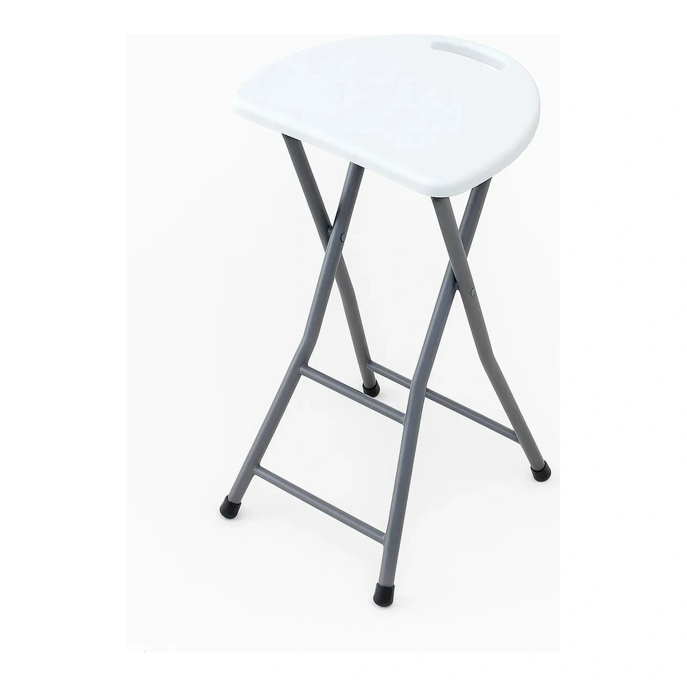 TABURETE PLEGABLE ALTO BLANCO UNIQUE