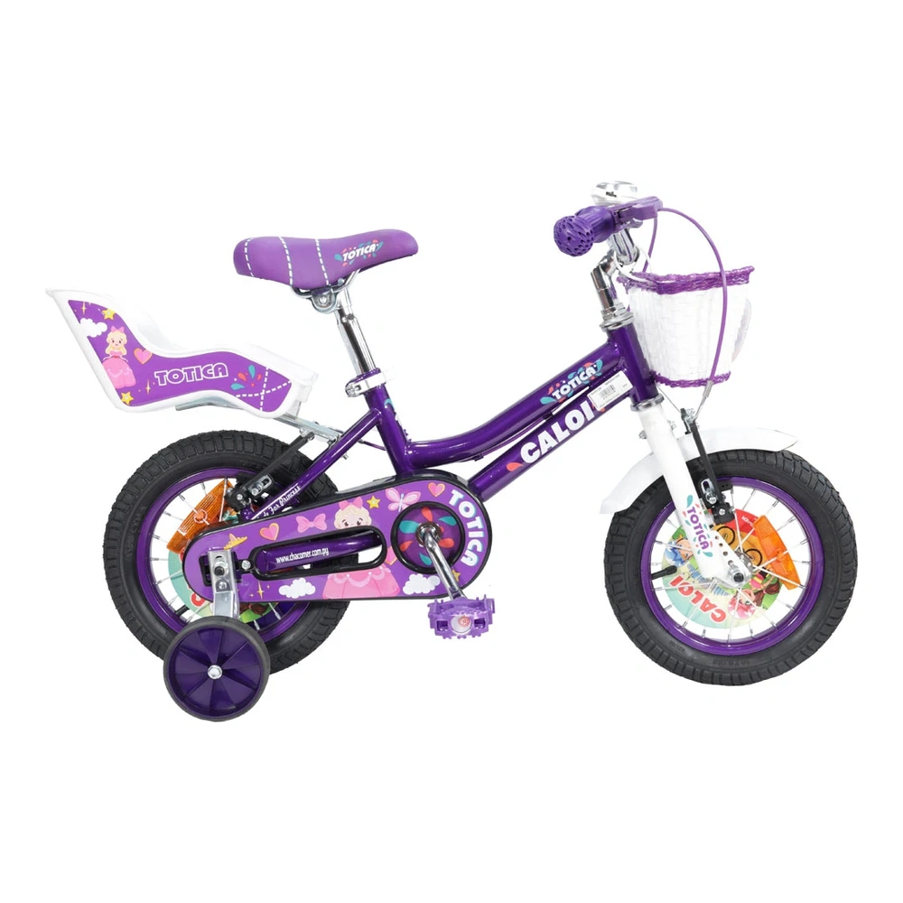 BICICLETA CALOI TOTICA 12' LILA