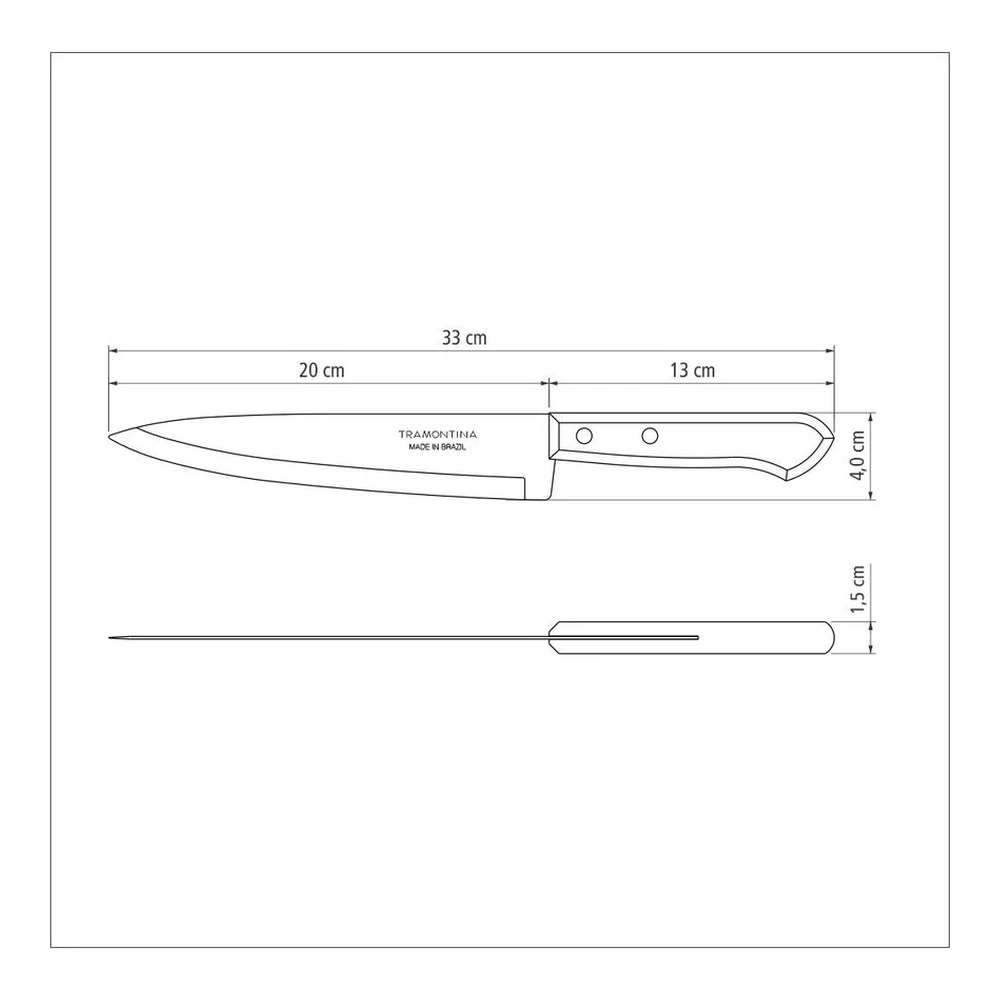 CUCHILLO COCINA 8 DYNAMARILLOIC TRAMONTINA T229024 4