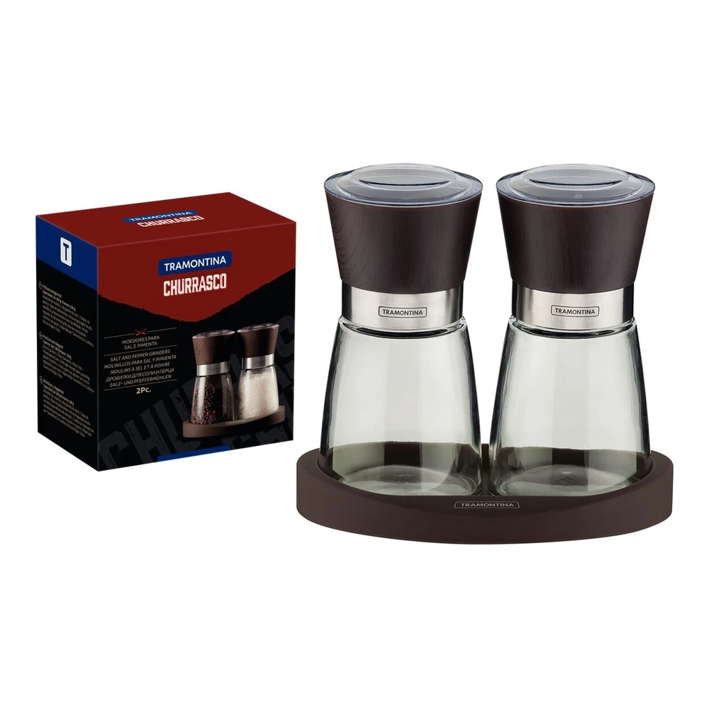JUEGO  MOLINILLOS PARA SAL Y PIMIENTA 2 PZAS TRAMONTINA T26499F 2