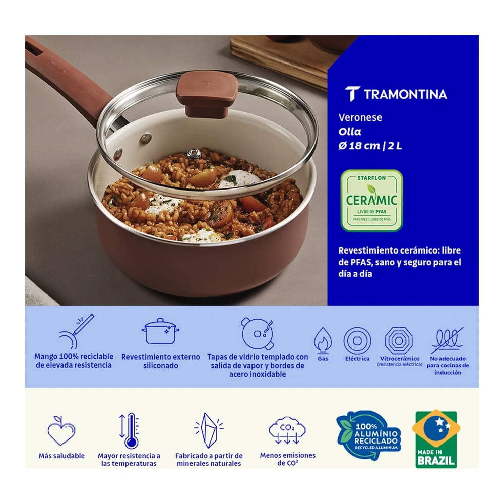 OLLA 18 CM VERONESE TRAMONTINA T286245 3