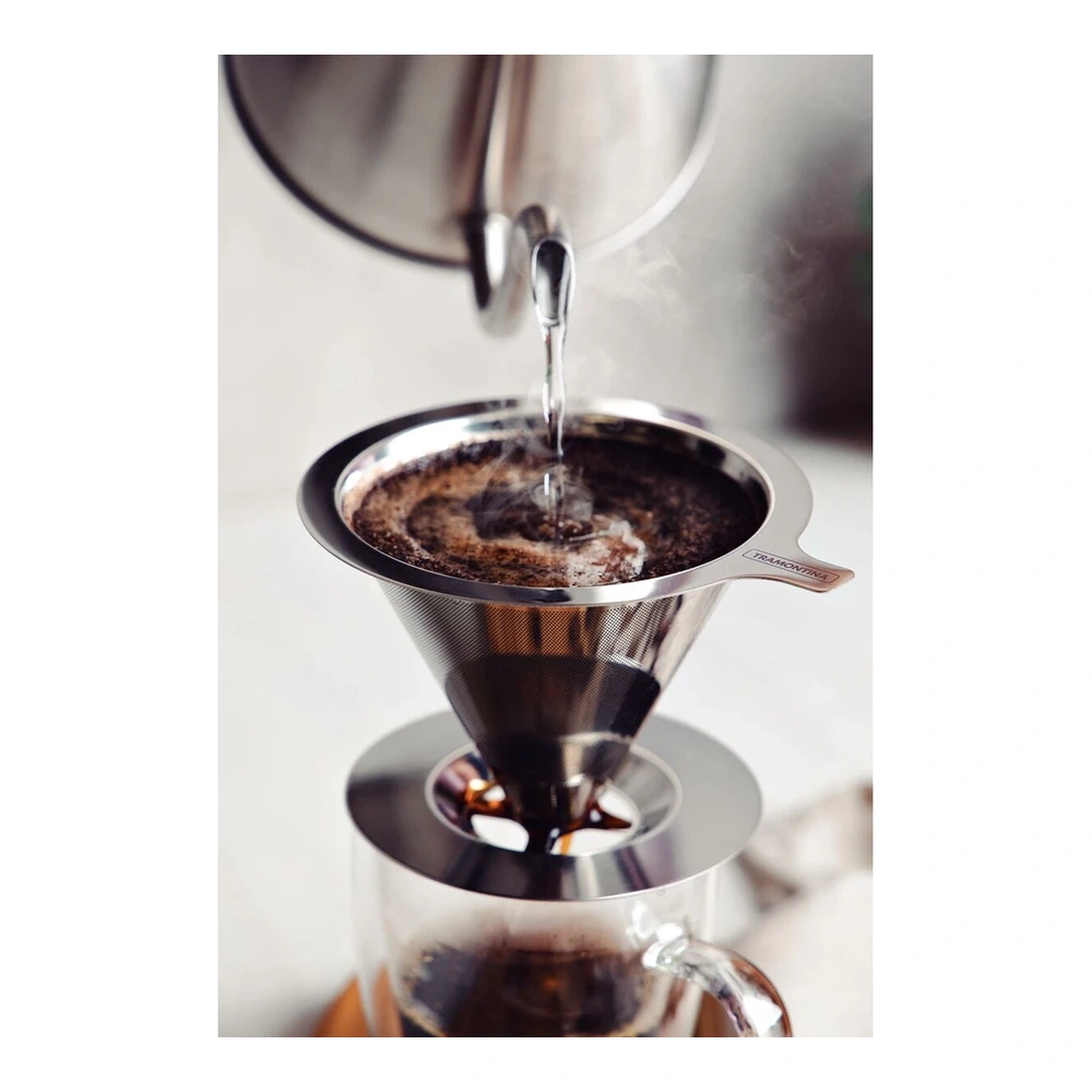 FILTRO DE CAFÉ DE ACERO INOXIDABLANCOE TRAMONTINA T61760 4