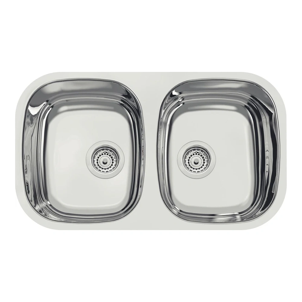 CUBETA DUPLA RENTANGULAR INOX 77X45X15 AB TRAMONTINA T940302 2