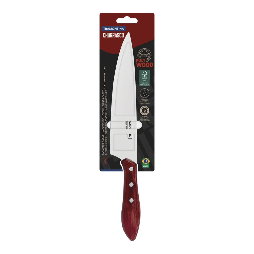 CUCHILLO CARNE 8 POLYOOD TRAMONTINA T21189 5