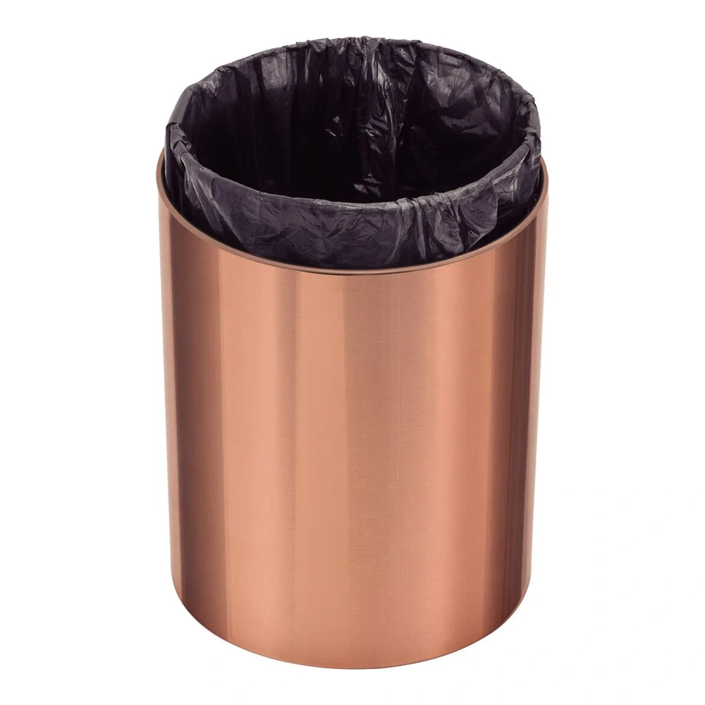 BASURERO INOX CON TAPA  UTIL 5L ORO ROSADO TRAMONTINA T94540J 3