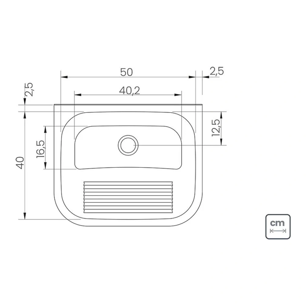 LAVADERO PAR INOX 50X40X23 ES TRAMONTINA T944011 4
