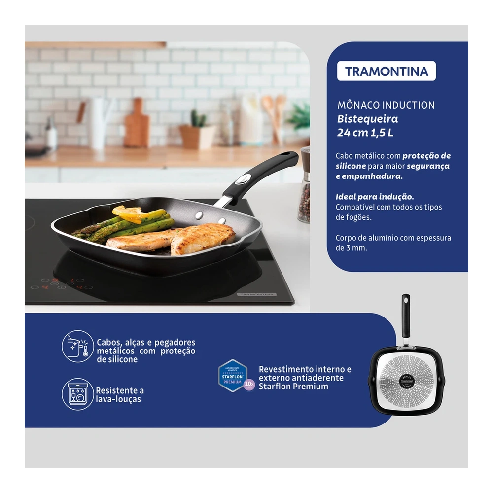 BIFERA 24 CM MONACO INDUCTION TRAMONTINA T287021 5