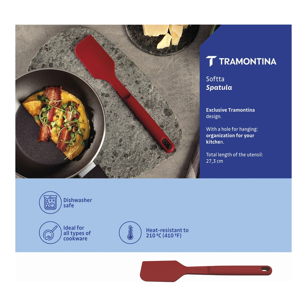 ESPÁTULA SOFTTA ROJO TRAMONTINA T258552 4