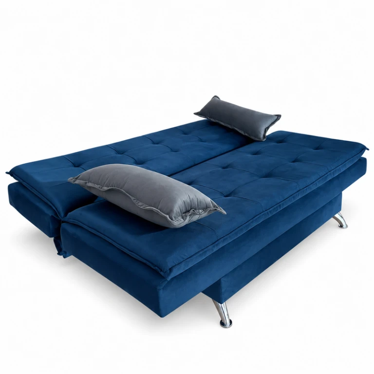 Sofá Cama Unanime Itapua Azul 2