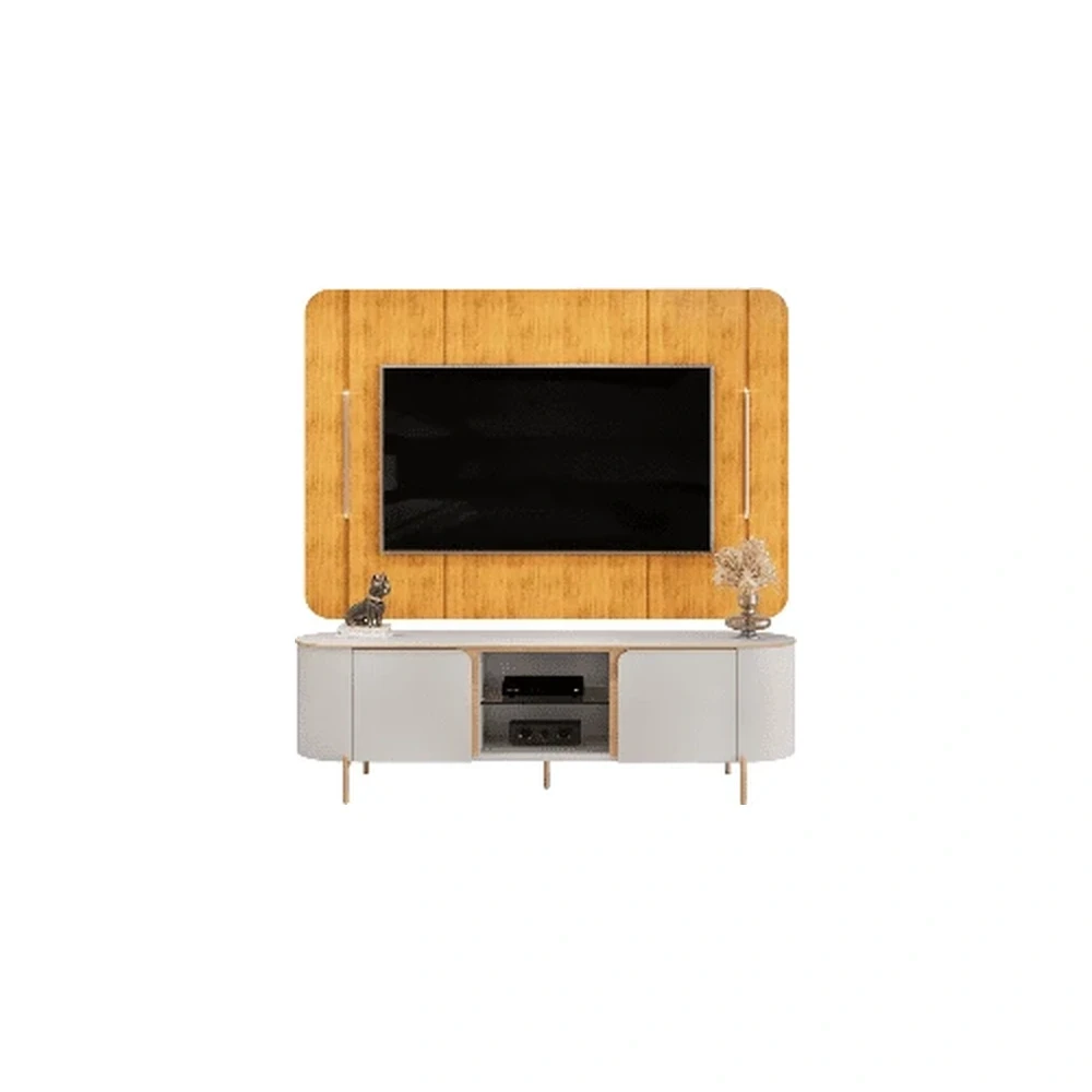 Rack Bancada + Panel Unanime Adele Bali / Cedro