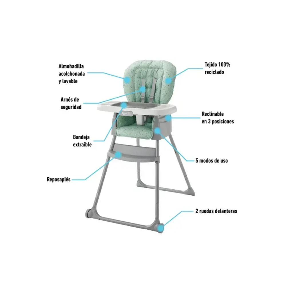 SILLA DE COMER GRACO MADE2GROW 5-EN-1 - TERRAZO 3