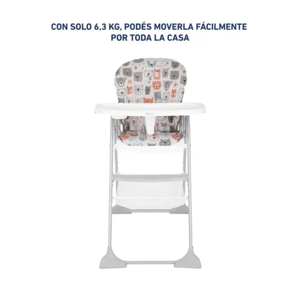 SILLA DE COMER GRACO COMPACTA SNACKEASE - BEAR PARTY 4
