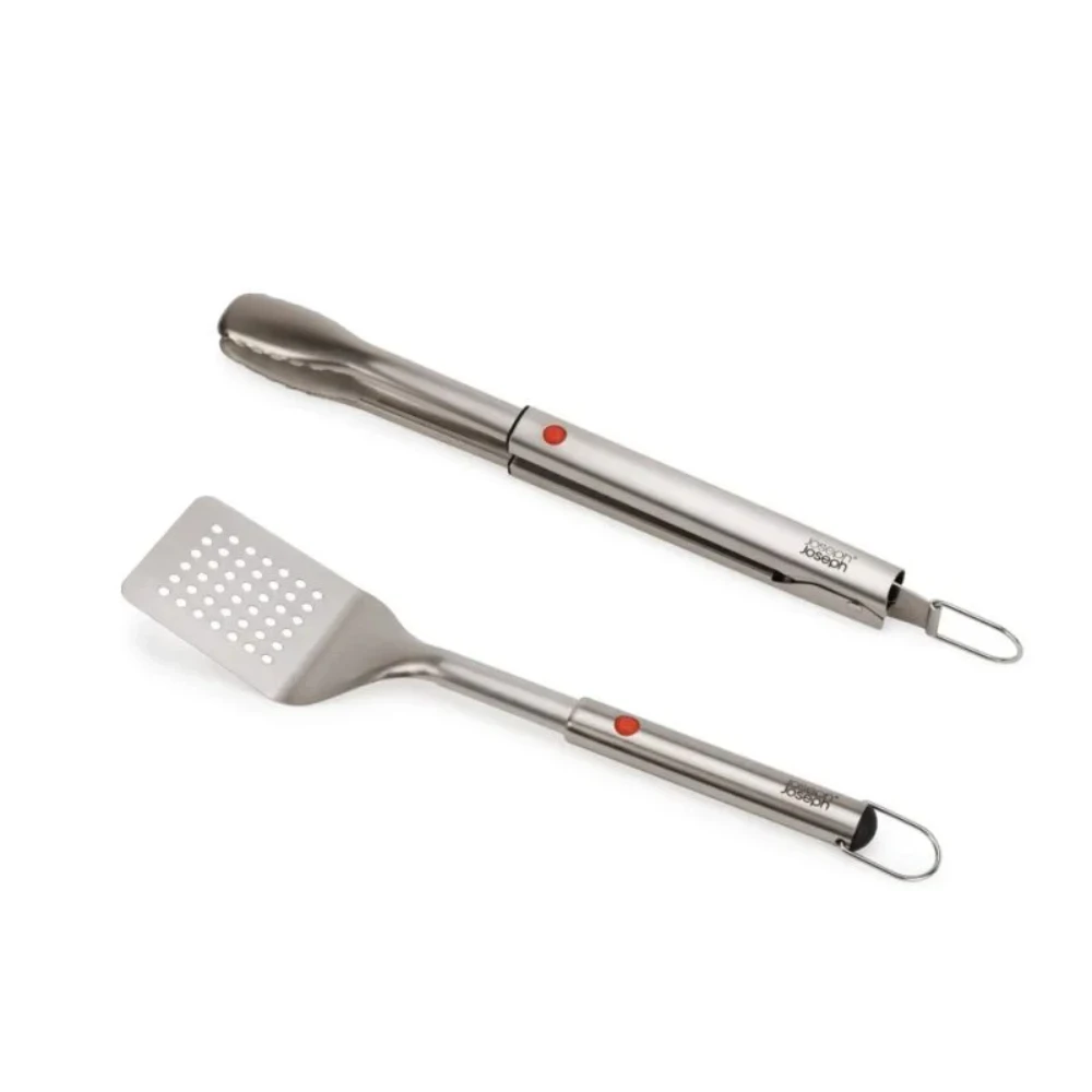 JUEGO DE 2 UTENSILIOS JOSEPH JOSEPH RETRACTILES PARA ASADO GRILLOUT DE ACERO INOXIDABLE