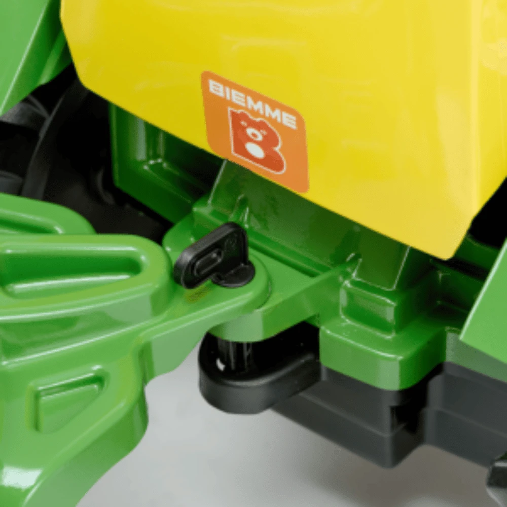 TRACTOR A PEDAL BIEMME FARMER C/PALA Y REMOLQUE VERDE 303-VE 2