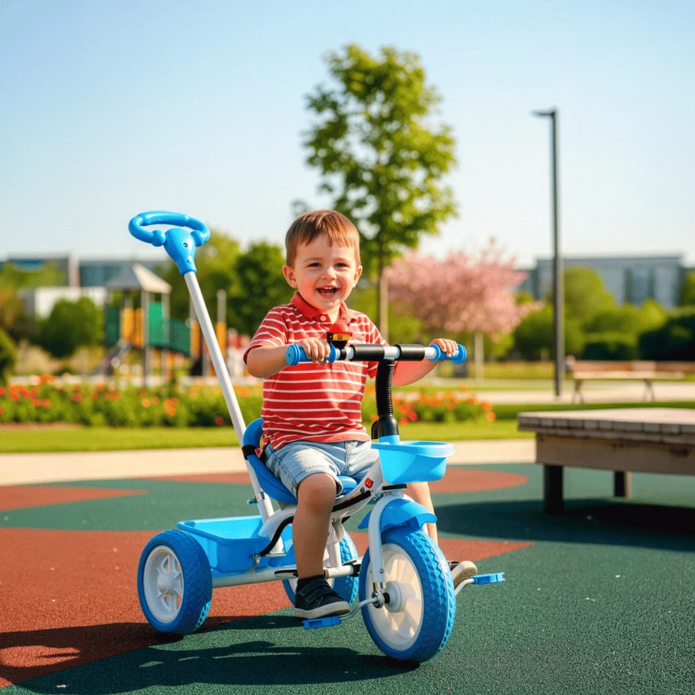TRICICLO BIEMME LITTLE TRIKE CELESTE HASTA 20 KG 3