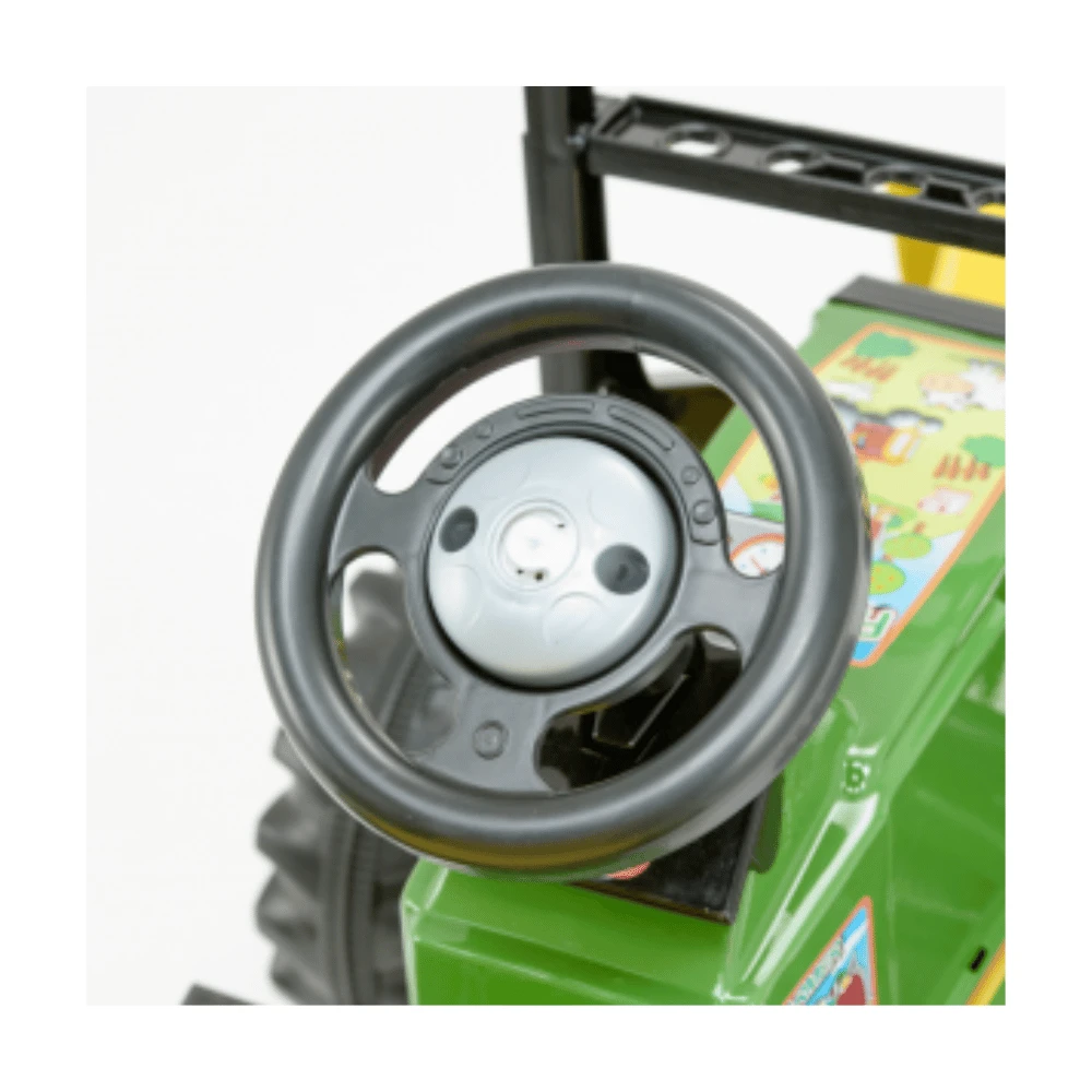 TRACTOR BIEMME A PEDAL C/PALA FARMER HASTA 35 KG VERDE 2
