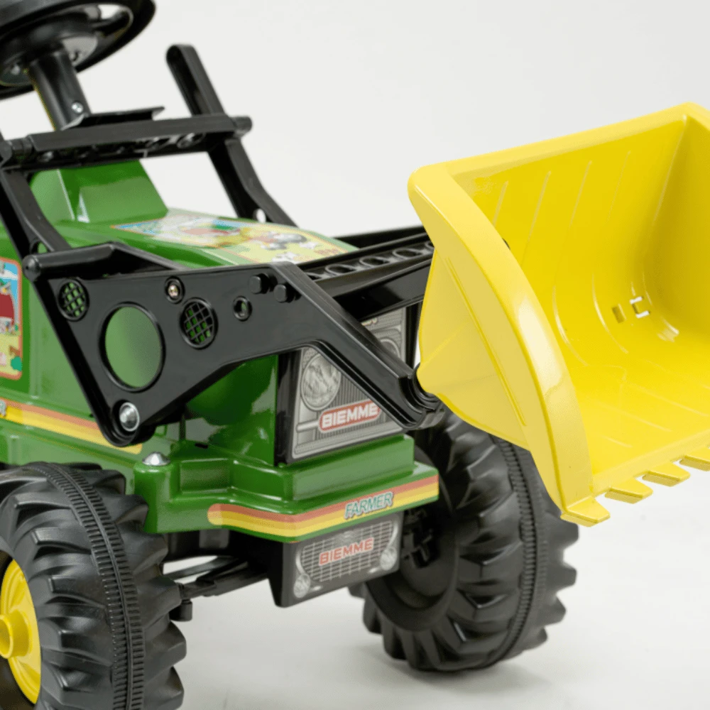 TRACTOR BIEMME A PEDAL C/PALA FARMER HASTA 35 KG VERDE 5