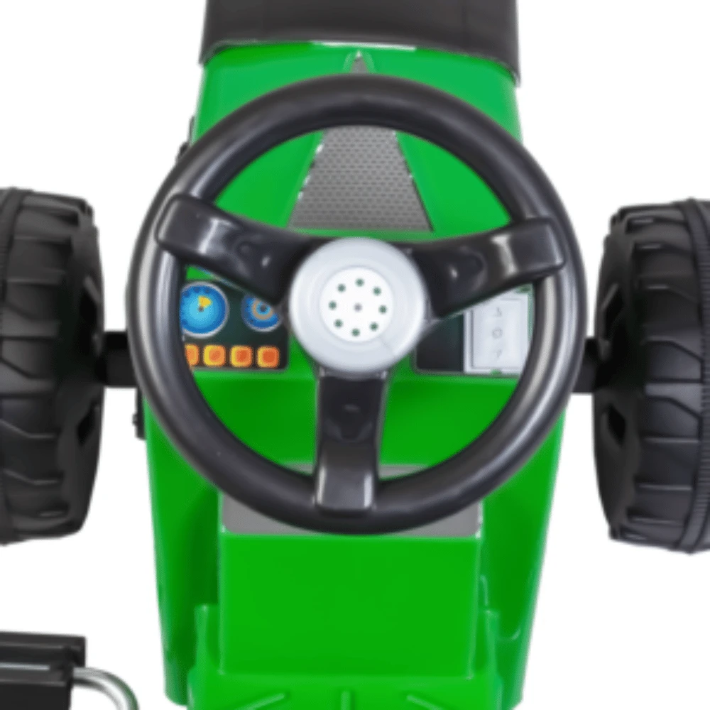 TRACTOR A PEDAL BIEMME FAZENDEIRO CON REMOLQUE VERDE 314-VE 3