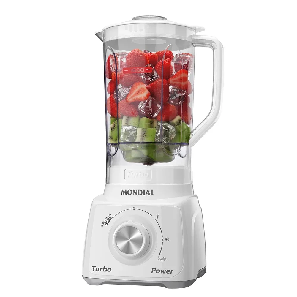 LICUADORA MONDIAL TURBO POWER - WHITE  L-99-WG