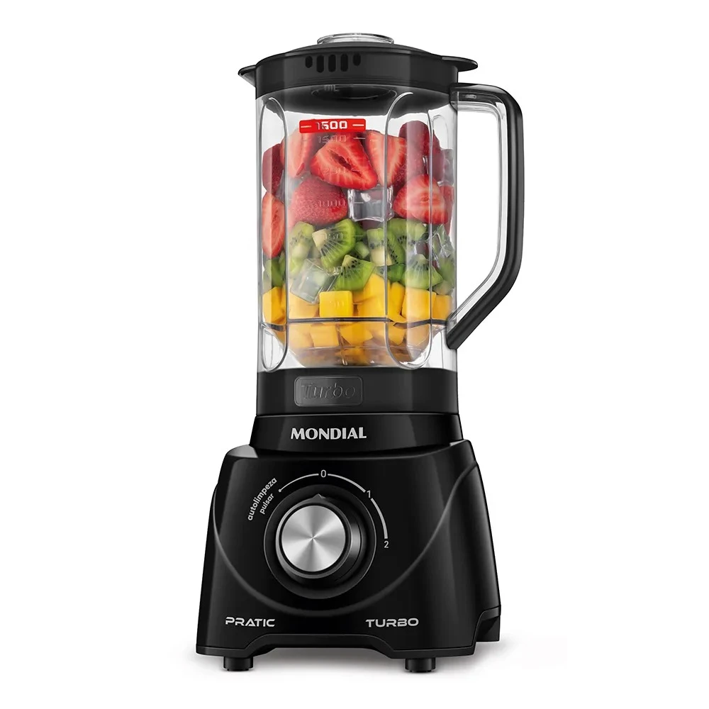 LICUADORA MONDIAL pratic TURBO NEGRO L-98