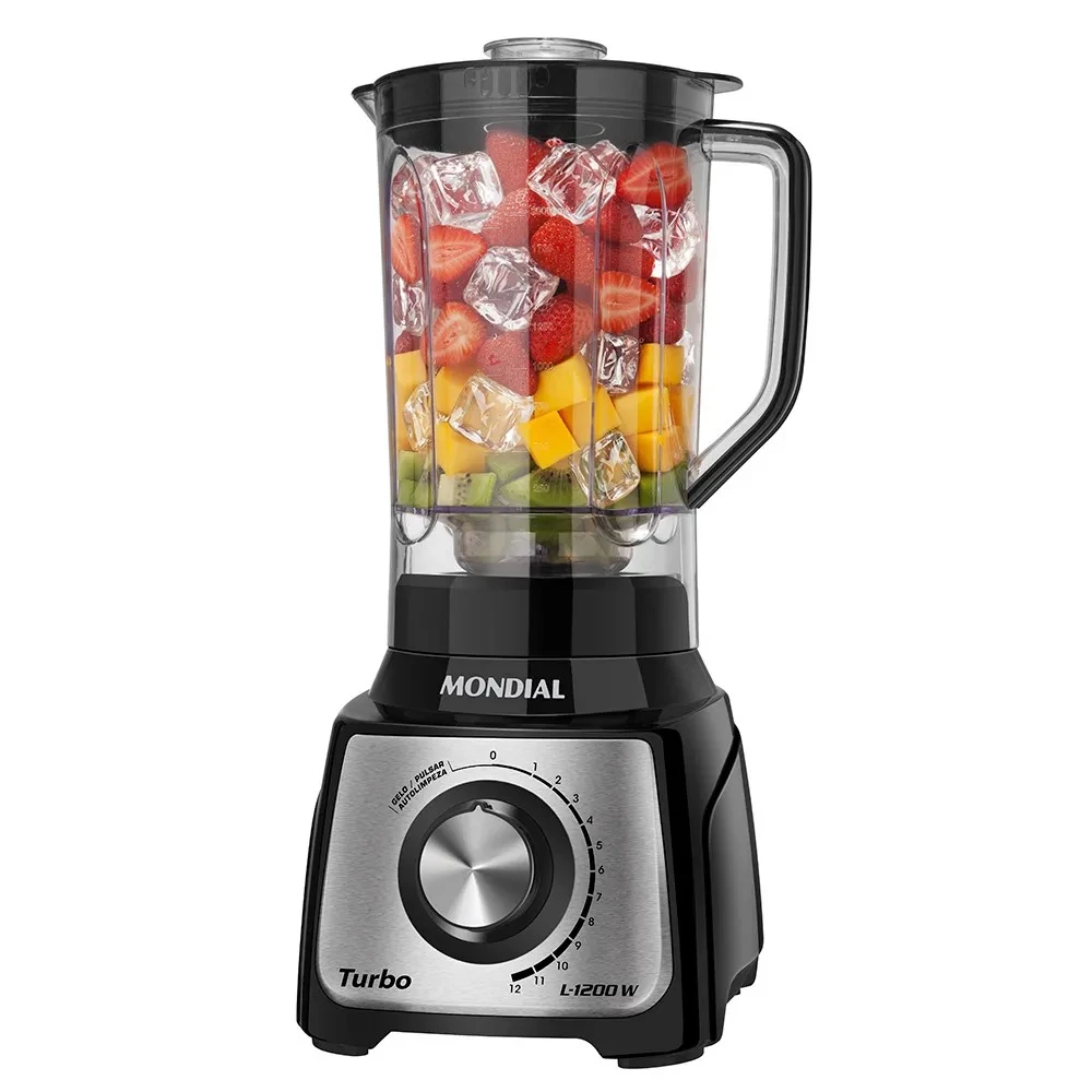 LICUADORA MONDIAL TURBO INOX BLACK