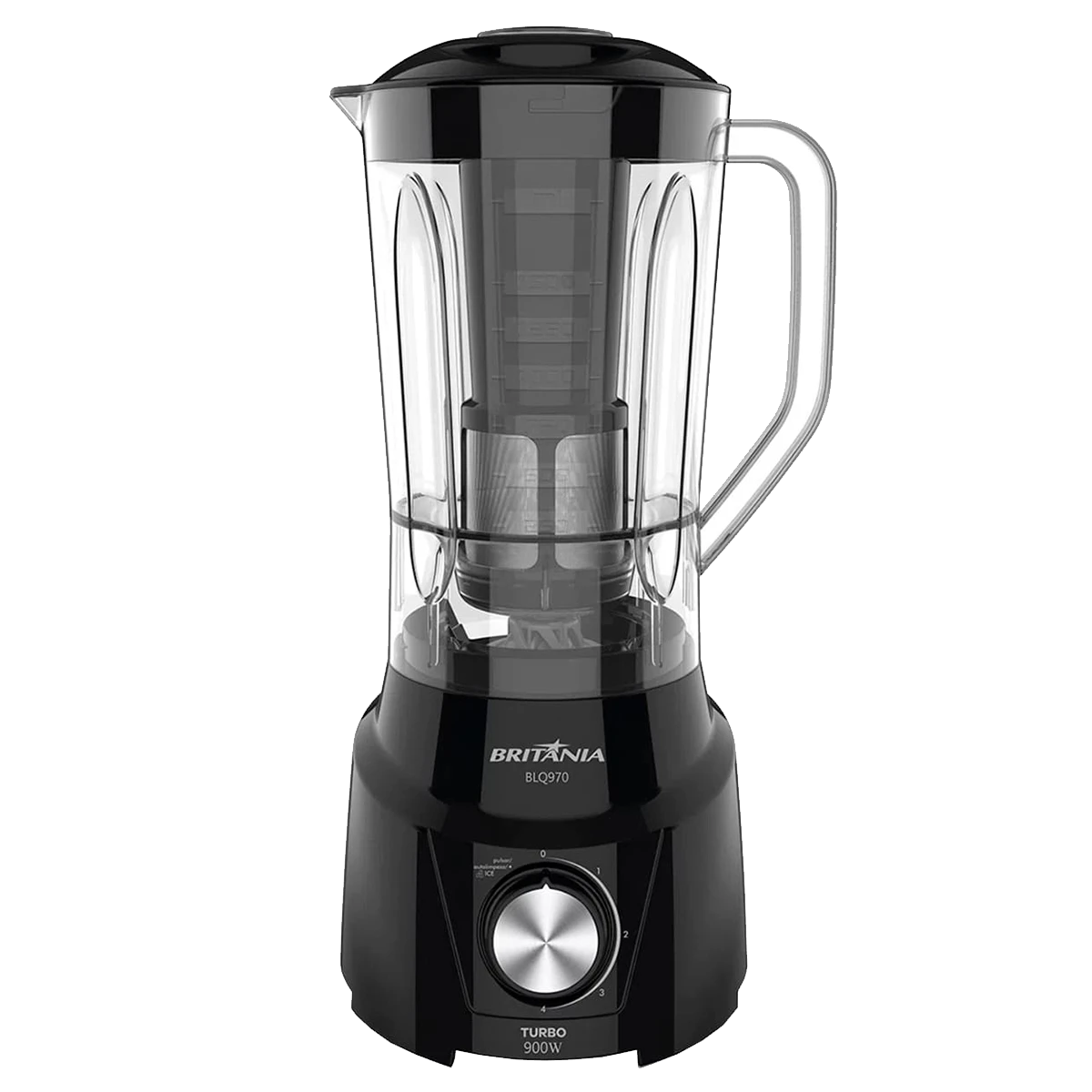 LICUADORA BRITANIA BLQ970 900W 4V 2.6L NEGRA - 220V
