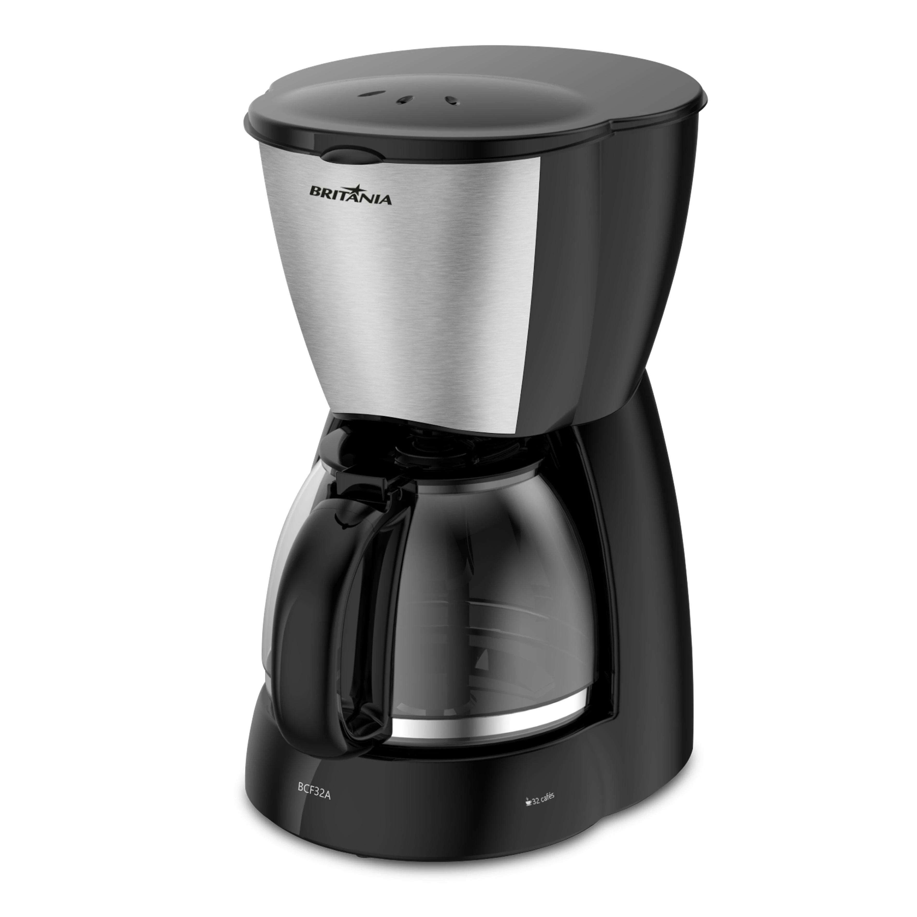 CAFETERA BRITANIA BCF32A INOX NEGRA - 220V 2